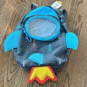 Cat & Jack Rocket Mini-Backpack with Blue and Yellow Accents